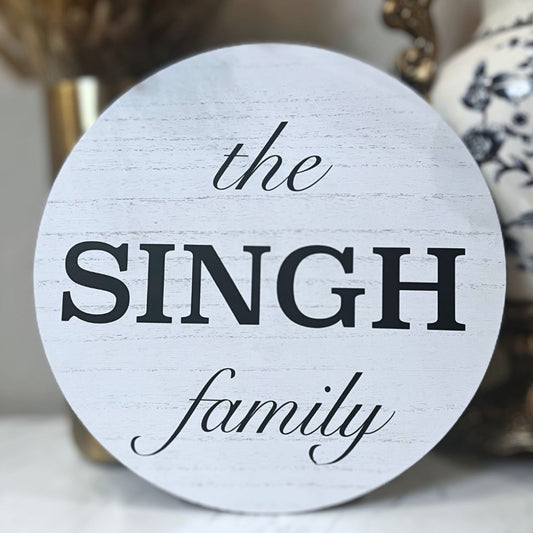 Family Name Sign